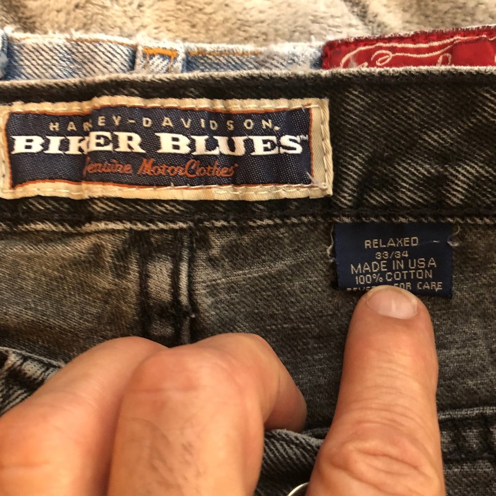 BLACK HARLEY-DAVIDSON JEANS